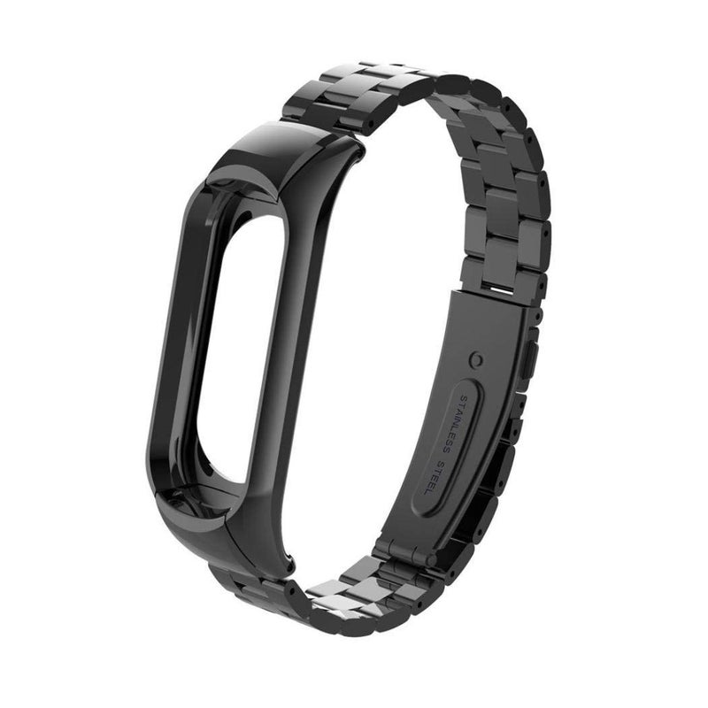 SKEIDO Stainless Steel Metal Strap Compatible with Xiaomi Mi Band 3 – Smartwatch Wristband - Image 2