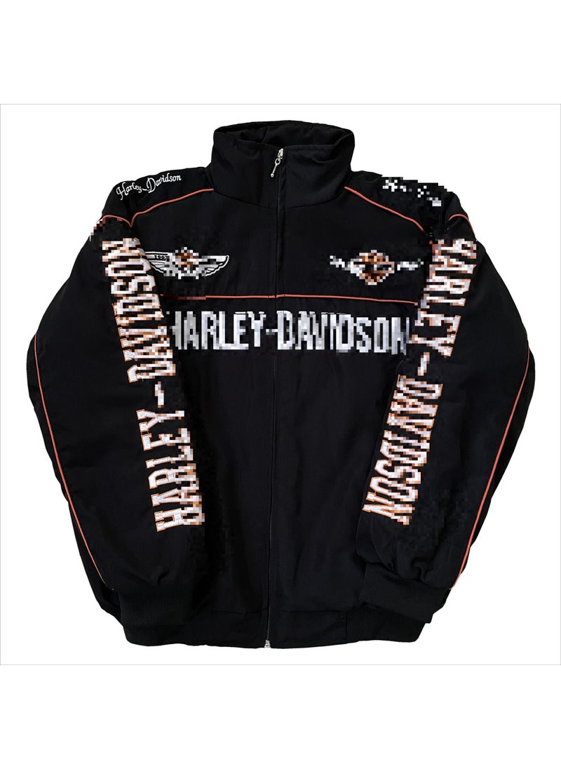 Vintage Embroidered Racing Jacket Black Harley (thick cotton) - pzsku/Z21F6757DEB76C5016B98Z/45/_/1741688152/8c724df2-caf5-4cdf-b43a-e508ce45a04b