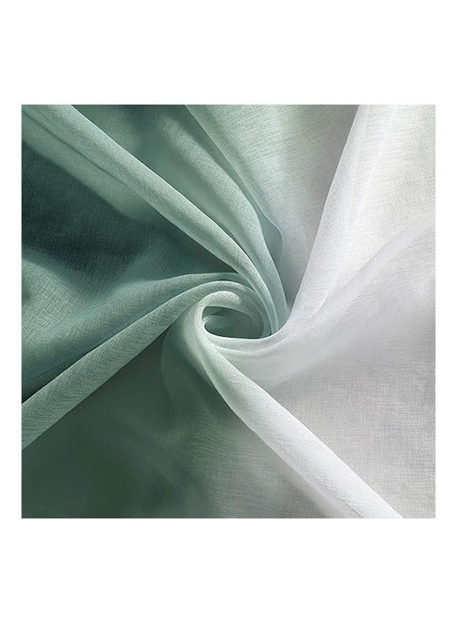 INTEX ‎ Luxury Voile Gradient Colours Curtains With Steel Grommets 1 Piece  - Image 5