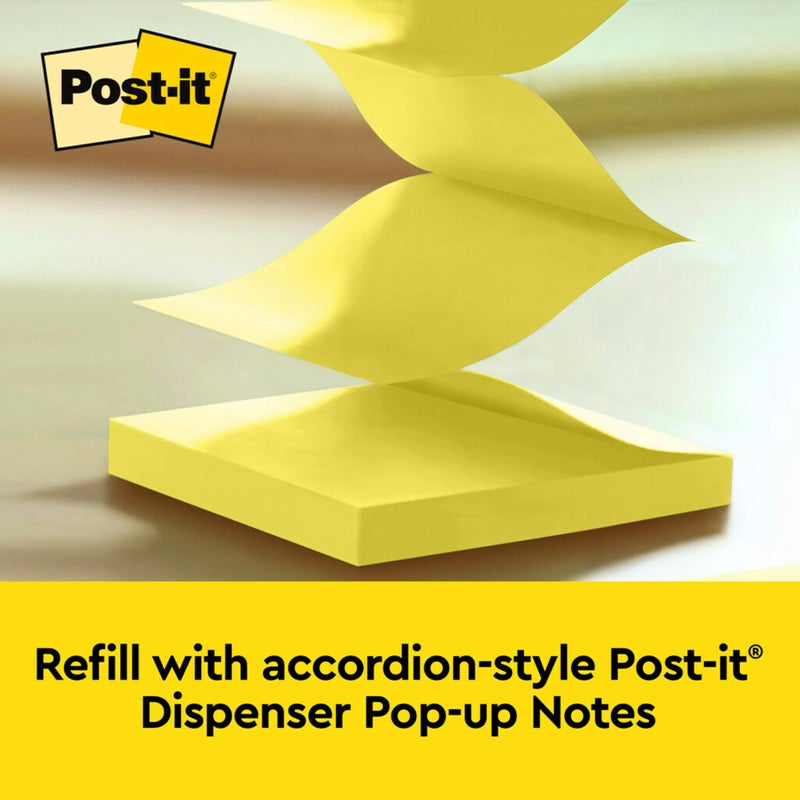 Post It Post-it Owl Note Dispenser, Includes 1 Pad of Post-it 3 in X 3 in Super Sticky Dispenser Pop-up Notes, 45 Sheets (OWL-330-BK) - Image 4