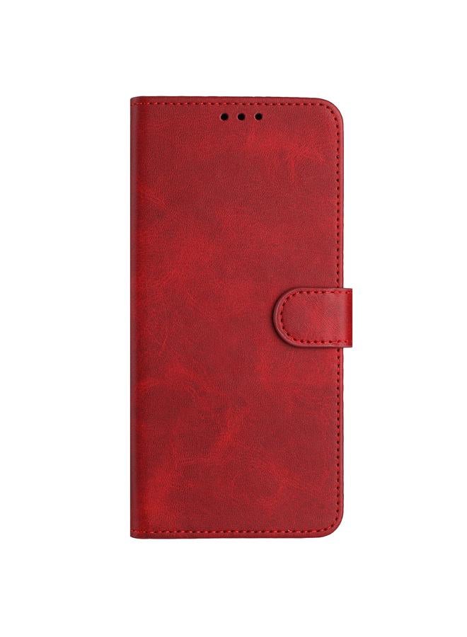 erorex Case For Realme 13 Pro+ 5G Global Solid Calf Texture Flip Leather Phone Case - Image 2