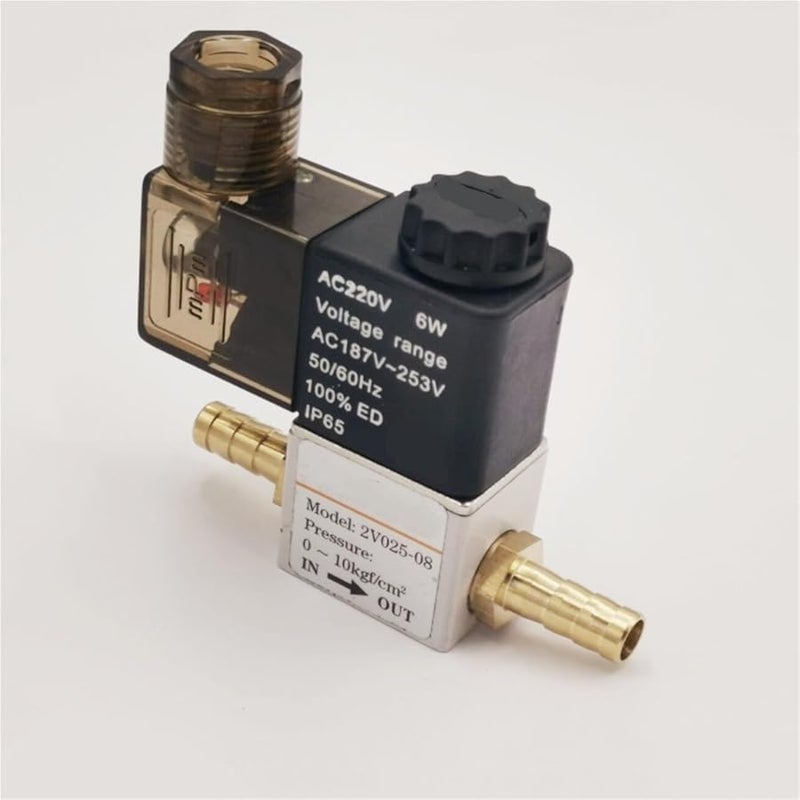 Pneumatic Solenoid Valve 2 Position 2 Port Normally Closed AC220V 6mm Barb - Image 5