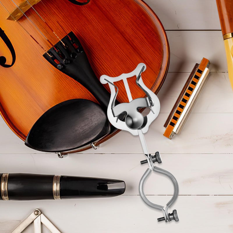 155mm Iron Clarinet Lyre Stand Music Sheet Clip Holder For Marching Band Oboe Flip Folder - Image 5
