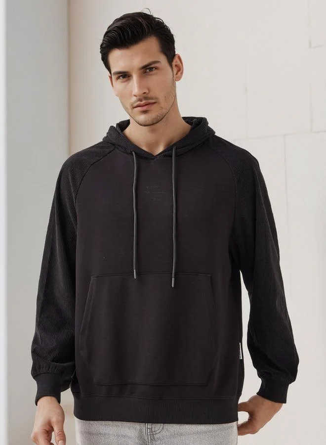 Lee Cooper Men Panelled Hoodie