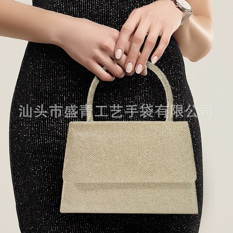 Bag Women'S All-Match Evening Bag New Style Bag Women'S High Sense Niche Handbag Fine Pink Crossbody Bag - Image 3