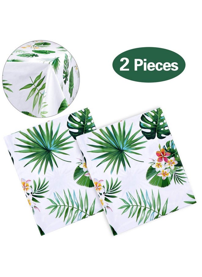 2 Pack Hawaiian Luau Tablecloths For Party Decoration, Hawaii Disposable Plastic Rectangular Table Covers, Aloha Tropical Palm Leaves Table Cloth, Summer Beach Kids Birthday Cocktail Party Supplies - pzsku/Z21F6EA66E2E5836A96F8Z/45/_/1732777849/4f369b96-a989-4768-a186-d1d60bdf7170