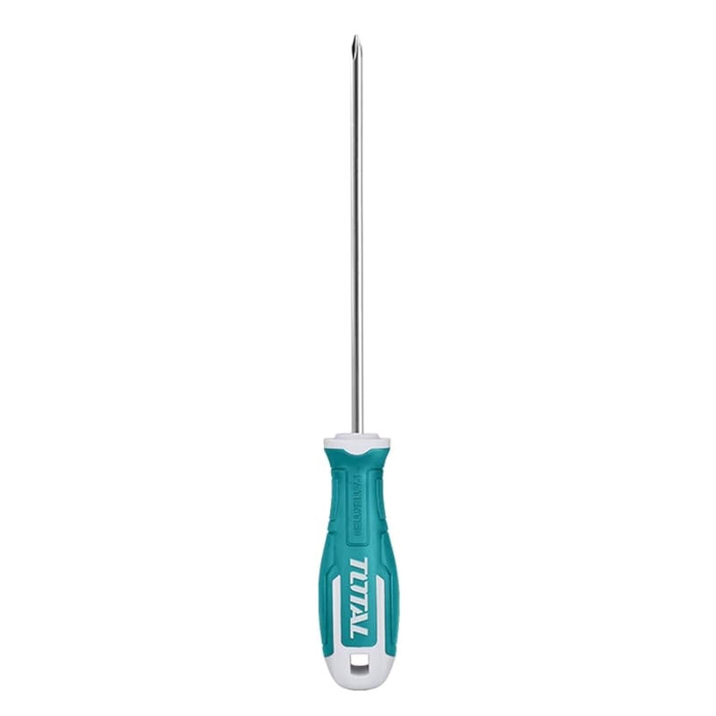 TOTAL Total Philips Screwdriver S2 PH3X200 (8x200 MM) Lenth : 200mm, Shaft : 8mm, Magnetic Tip | hand Tools | Industrial Tools | - THT26PH3200  - Image 1