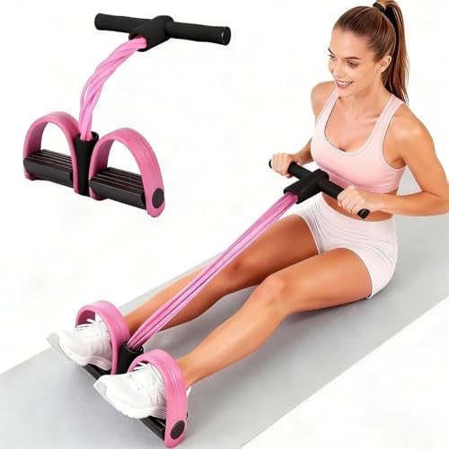 FateFan Multifunction Tension Rope, 6-Tube Elastic Yoga Pedal Puller Resistance Band, Natural Latex Tension Rope Fitness Equipment, for Abdomen/Waist/Arm/Leg Stretching Slimming Training - Image 1