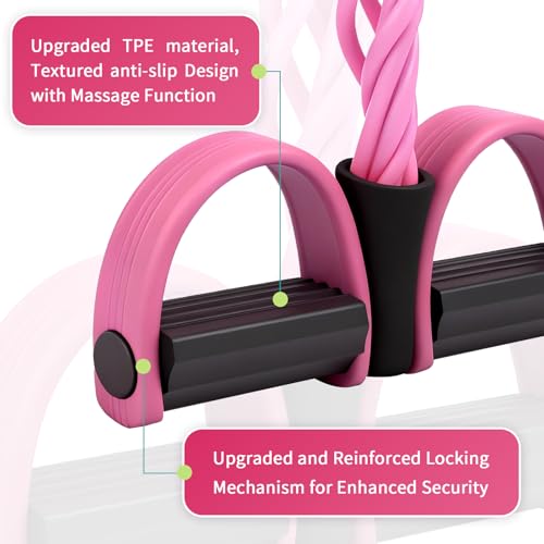 FateFan Multifunction Tension Rope, 6-Tube Elastic Yoga Pedal Puller Resistance Band, Natural Latex Tension Rope Fitness Equipment, for Abdomen/Waist/Arm/Leg Stretching Slimming Training - Image 4