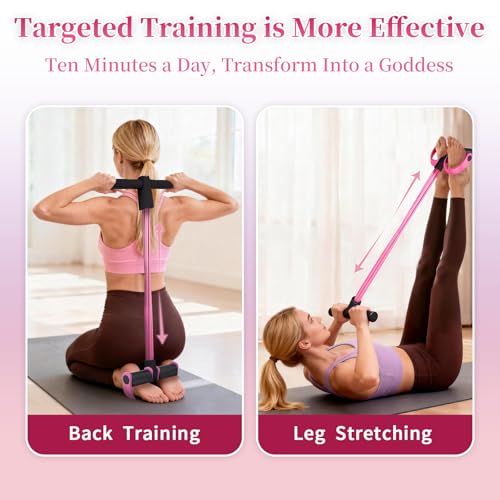 FateFan Multifunction Tension Rope, 6-Tube Elastic Yoga Pedal Puller Resistance Band, Natural Latex Tension Rope Fitness Equipment, for Abdomen/Waist/Arm/Leg Stretching Slimming Training - Image 2