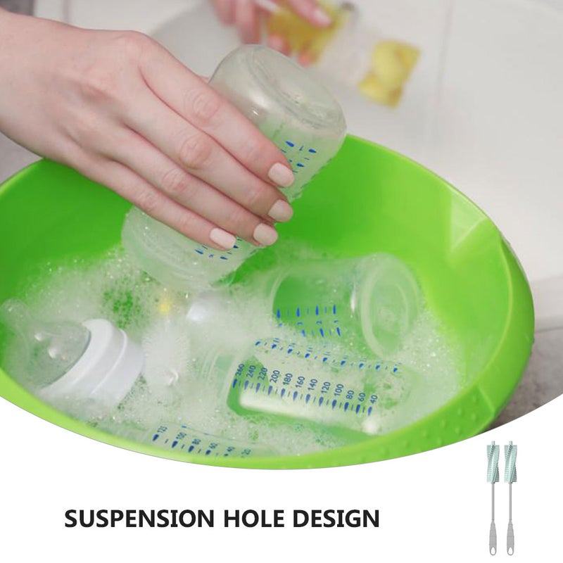 4 pcs Bottle Brush Cup Scrubbing Brush Silicone Cup Cleaner Baby Bottle Cleaner - Image 5