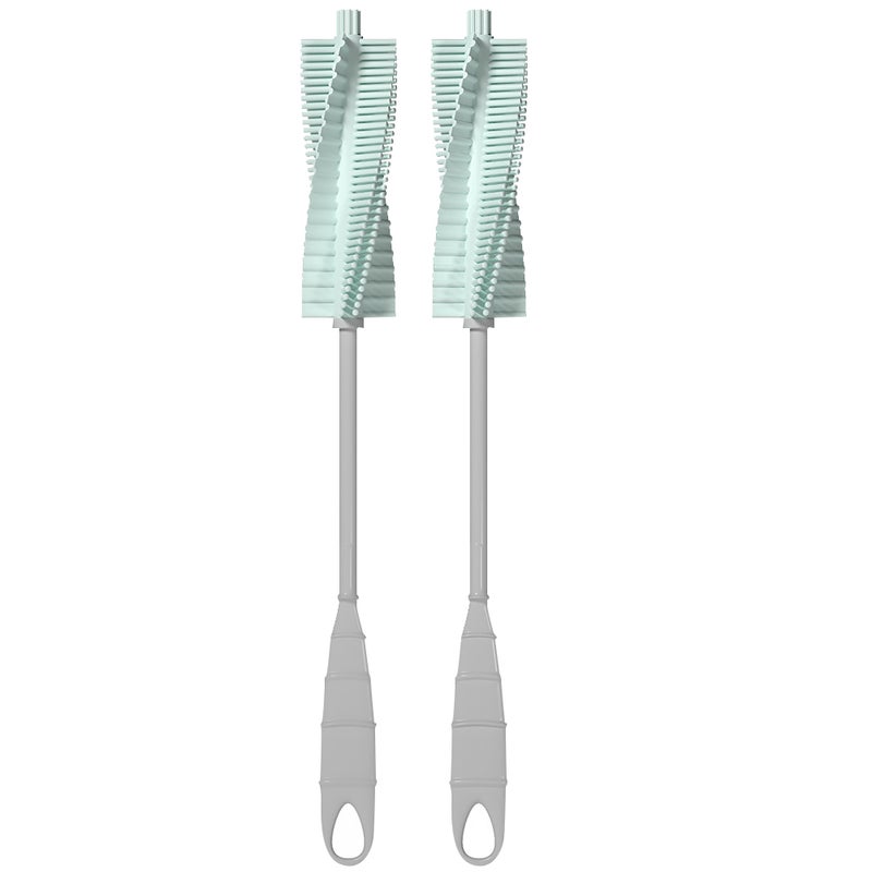 4 pcs Bottle Brush Cup Scrubbing Brush Silicone Cup Cleaner Baby Bottle Cleaner - Image 1