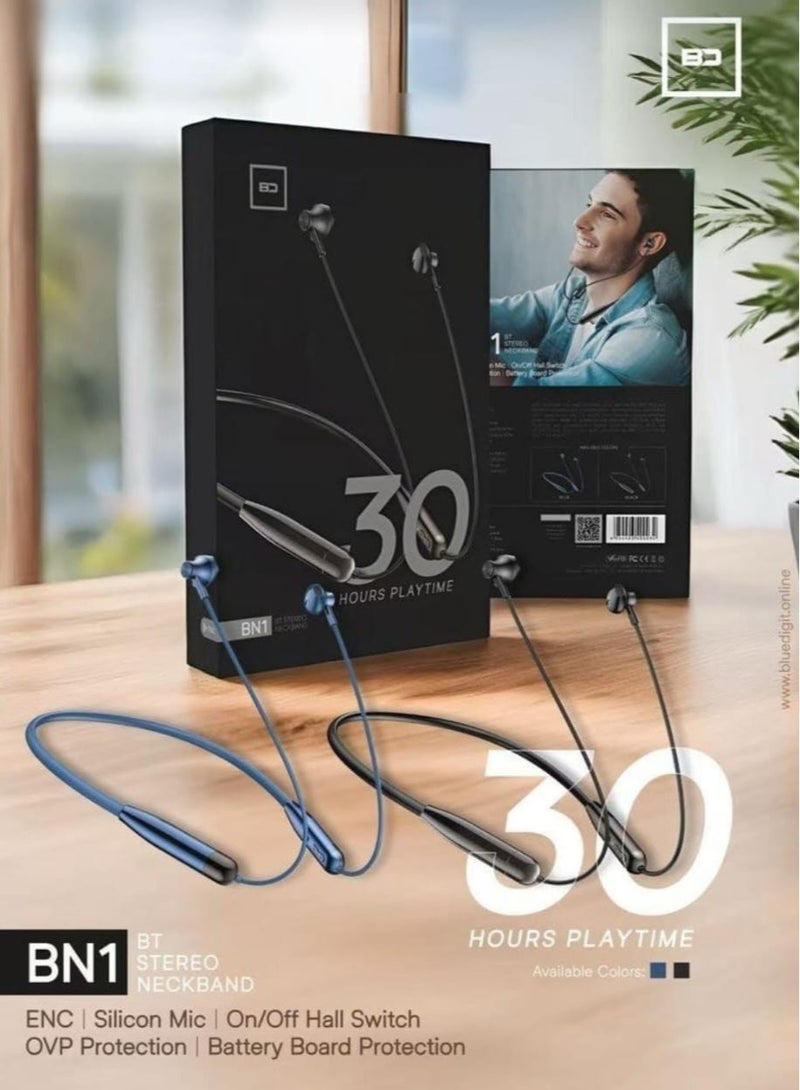 BD Bluetooth Stereo Neckband and 30 Hours Play Time - Image 2