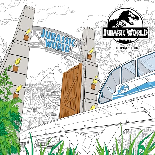 Jurassic World Adult Coloring Book 