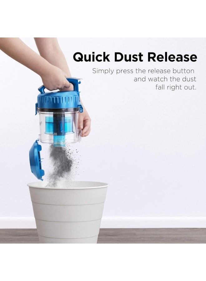 EUREKA مكنسة كهربائية 1800 واط سعة 2.5 لتر مع وعاء غبار 16 كيلو باسكال بتقنية السايكلون بدون كيس فلتر قابل للغسل لشعر الحيوانات الأليفة، السجاد، البلاط، 220 فولت، 15 كيلو أمبير - Image 3