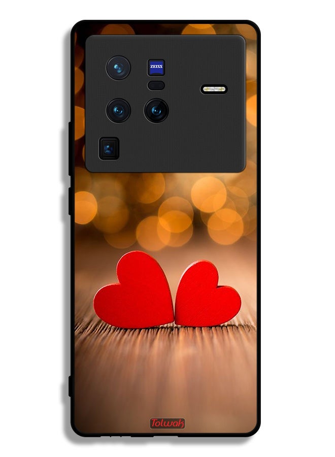 Tolwak Vivo X80 Pro Protective Case Cover Two Beautiful Hearts  - Image 2