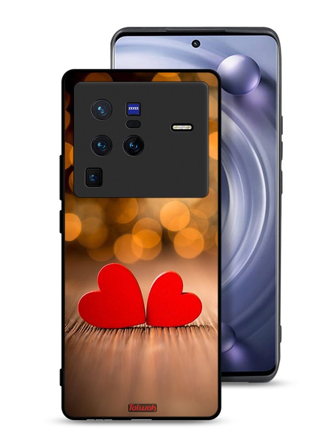 Tolwak Vivo X80 Pro Protective Case Cover Two Beautiful Hearts  - Image 1