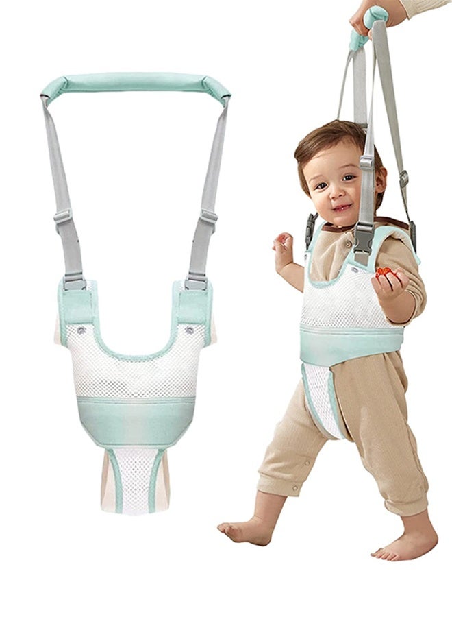 Polish'D Baby Walker, Breathable Baby Walking Harness, Handheld Kids Walker Helper Toddler Infant Walker, Harness Assistant Belt Pulling and Lifting Dual Use Walking Assistant Strap (Green) - Image 1