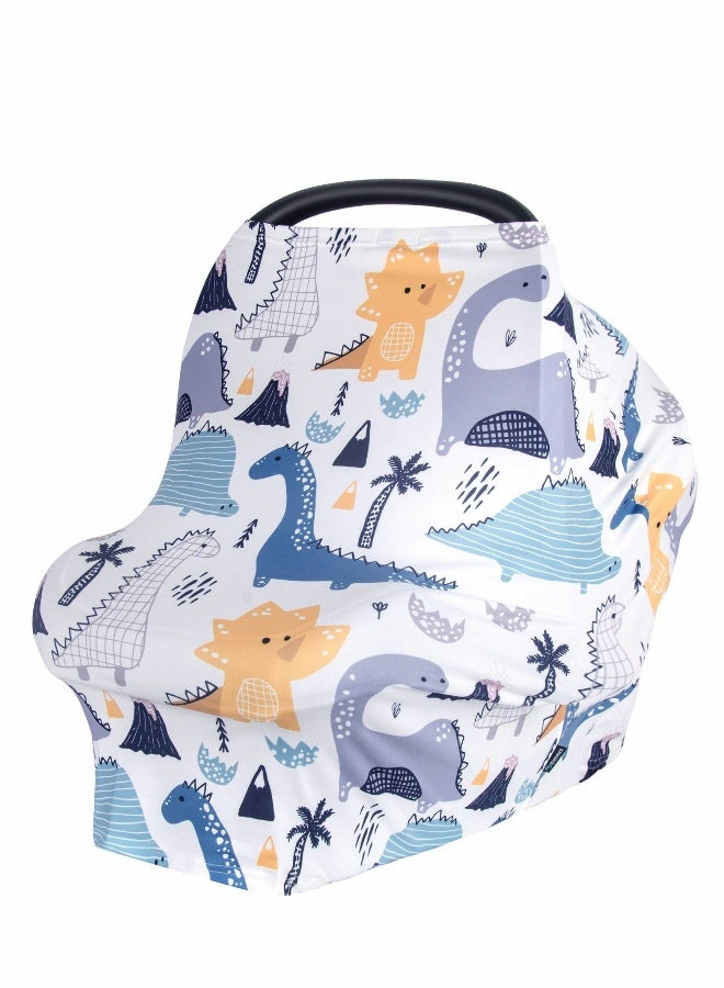 Baby Car Seat Cover, Nursing Cover for Breastfeeding, Carseat Canopy Boys and Girls, Infant Stroller 360° Full Privacy Breastfeeding Coverage, Shower Gifts - Image 1