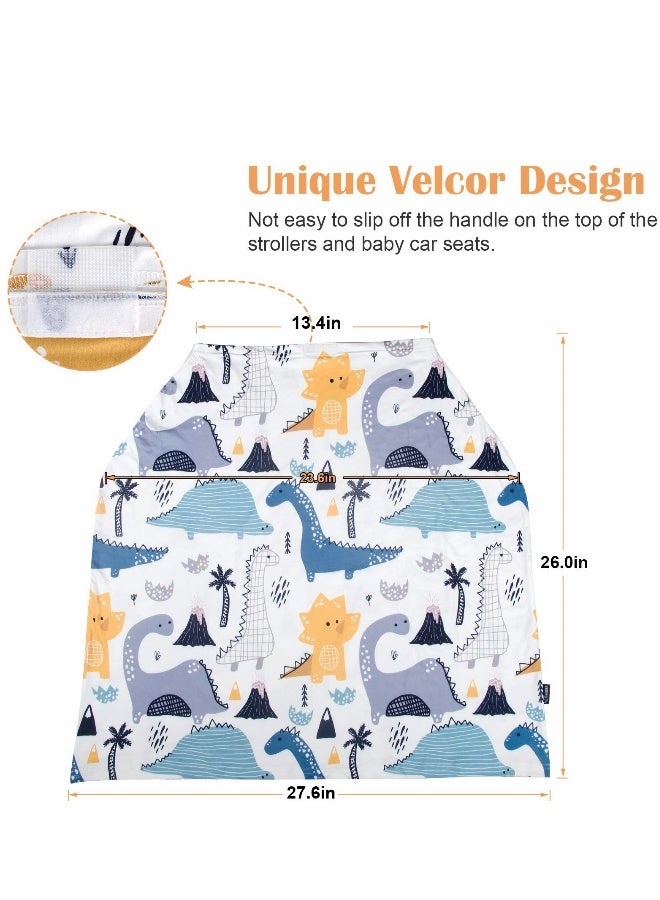 Baby Car Seat Cover, Nursing Cover for Breastfeeding, Carseat Canopy Boys and Girls, Infant Stroller 360° Full Privacy Breastfeeding Coverage, Shower Gifts - Image 3