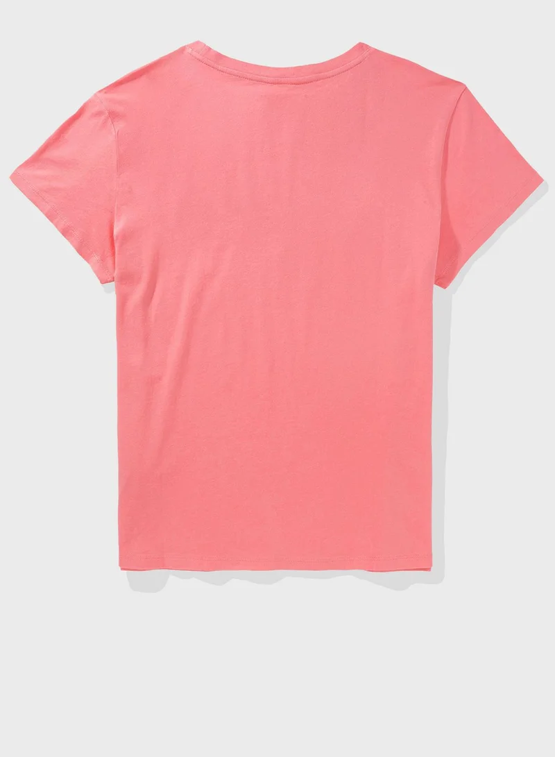 امريكان ايجل Graphic Crew Neck T-Shirt