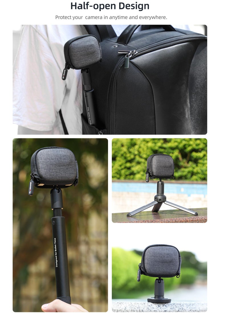 Excefore - Portable Carrying Case Hard EVA Travel Storage Bag, Compatible with Insta360 GO 3, DJI Action 3, GoPro 8,9,10,11,12 Action Cameras - Image 1