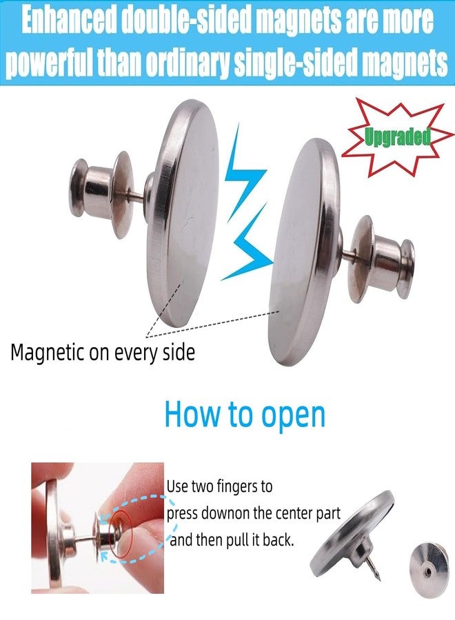 Yteseery 8 Pairs Curtain Magnets Closure, Magnetic Curtain Clips for Indoor Outdoor Curtains Prevent Light Leaking, Strong Curtain Weights Magnets for Pergola Patio Gazebo Cabana, Plus Size 0.98inch - Image 3