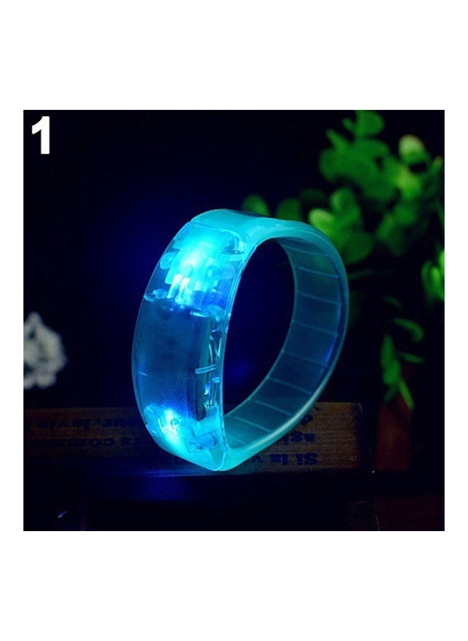 NIBEMINENT - Voice Control LED Light Glows Wristband Bracelet - Image 1