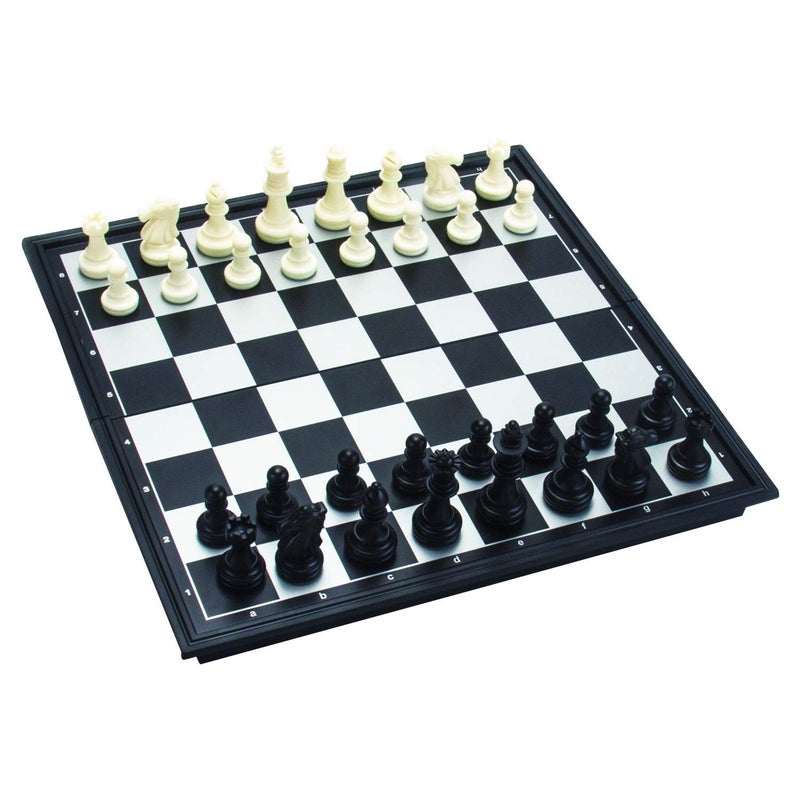 RECTITUDE 10" Magnetic Folding Chess Set, Educational Game Board for Adult Kids Beginner Chess Board Travel Toys (Black Color) - Image 5