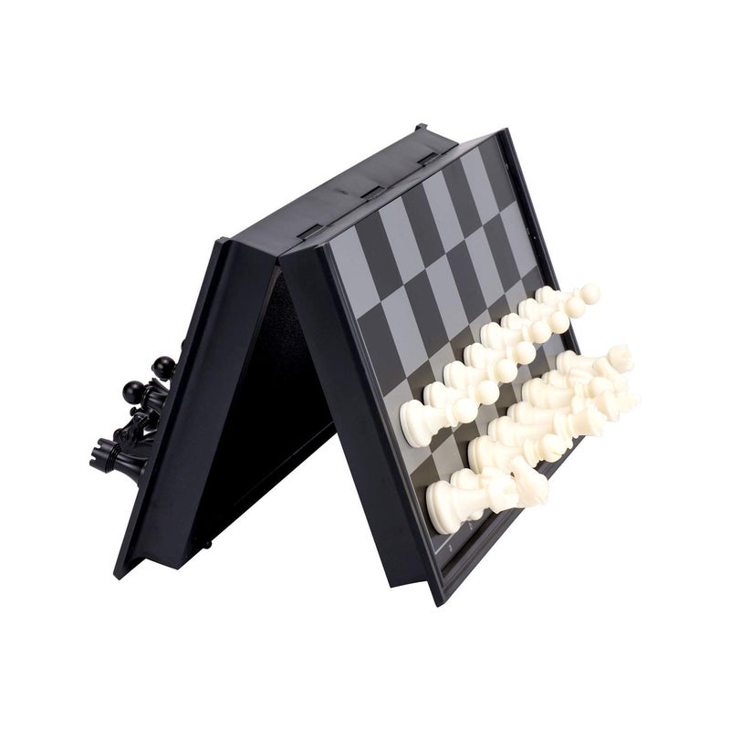 RECTITUDE 10" Magnetic Folding Chess Set, Educational Game Board for Adult Kids Beginner Chess Board Travel Toys (Black Color) - Image 4