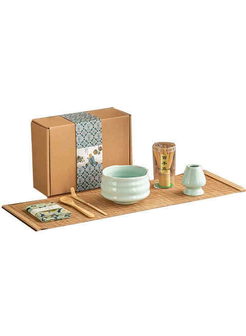 Japanese Matcha Whisk and Bowl Set 7pcs Matcha Kit Tea Set
