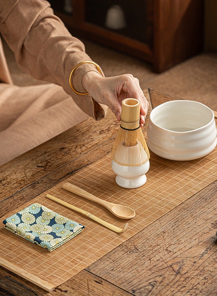 Japanese Matcha Whisk and Bowl Set 7pcs Matcha Kit Tea Set