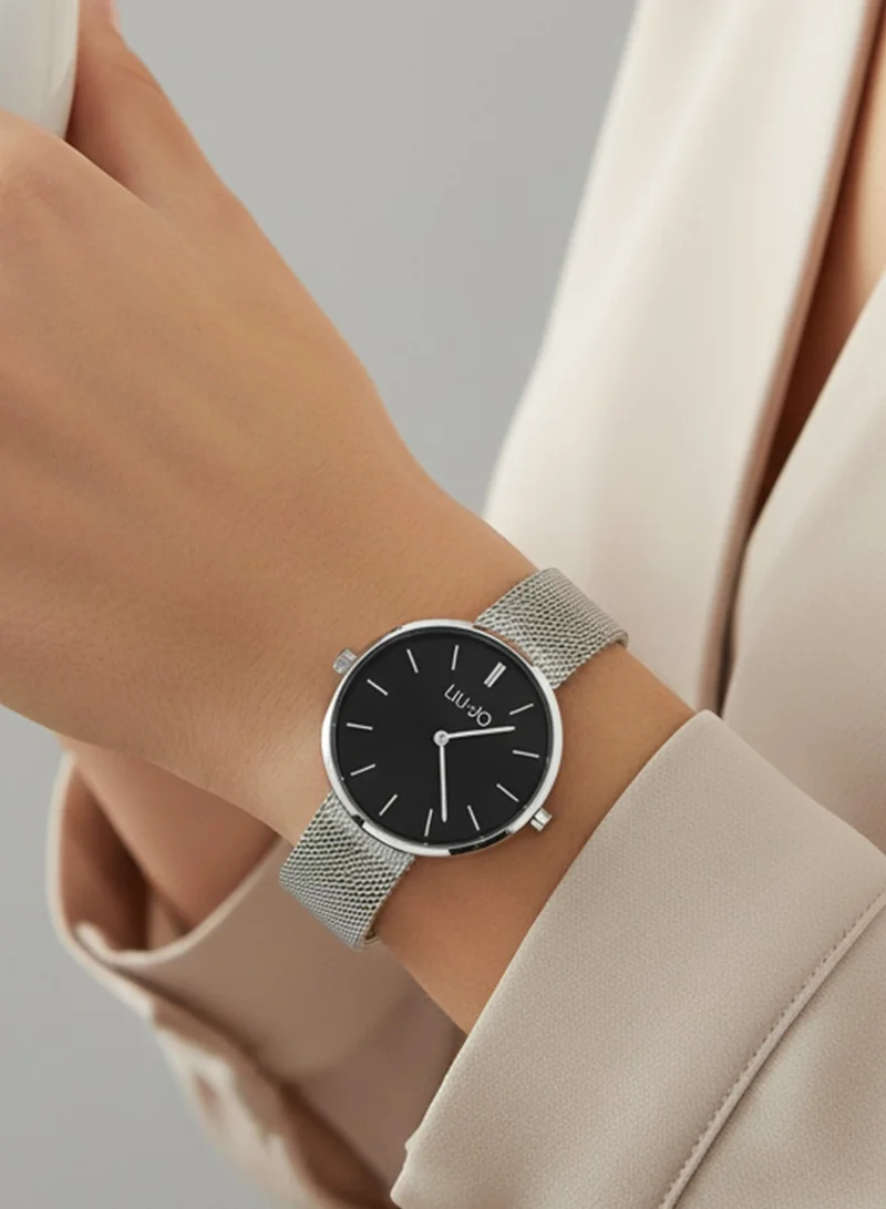 ليو جو ساعة ليو جو ستوري فضي أسود