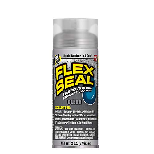 Flex Seal Mini, Clear, Stop Leaks Instantly, Waterproof Rubber Spray On Sealant Coating, Travel Size, Perfect for Gutters, Wood, RV, Campers, Roof Repair, Skylights, Windows, and More - Image 1