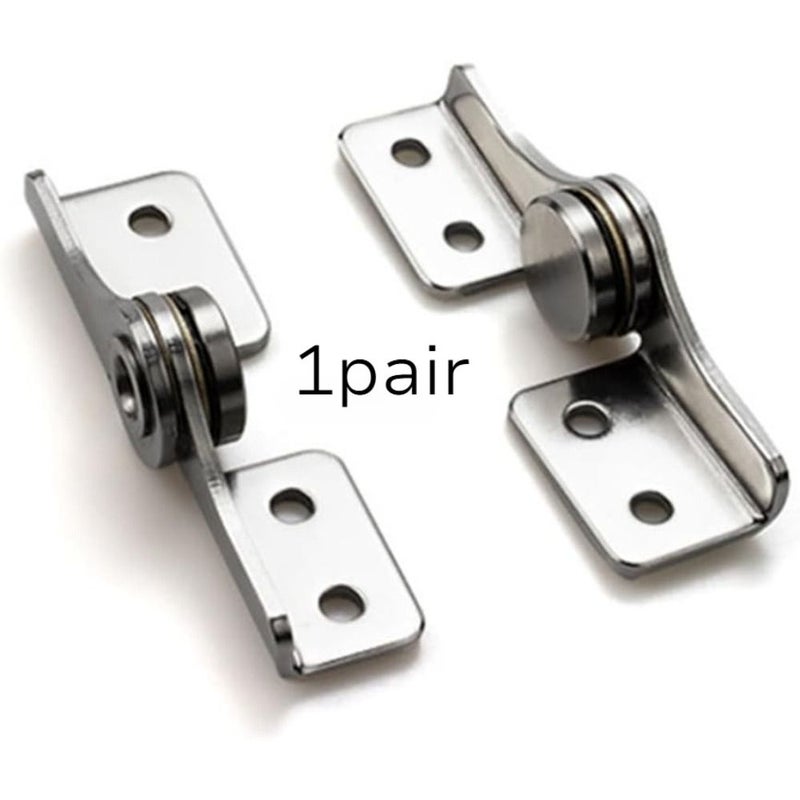 One Pair 2 0 Nm Adjustable Damping Metal Hinge Shaft Dampers With Flip Hinges Featuring Any Angle Stop Suitable For Wardrobes Cabinets Chests Doors And Folding Tables - Image 1