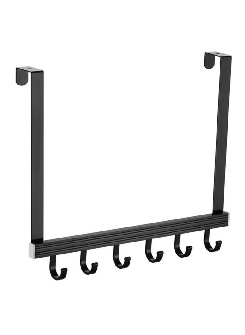 Metal Door Hanging Hooks Aluminum Door Hanger Wall Shelf Clothes Coats Hanger Handbag Hat Towel Rack Keys Ties Holder  - Image 2