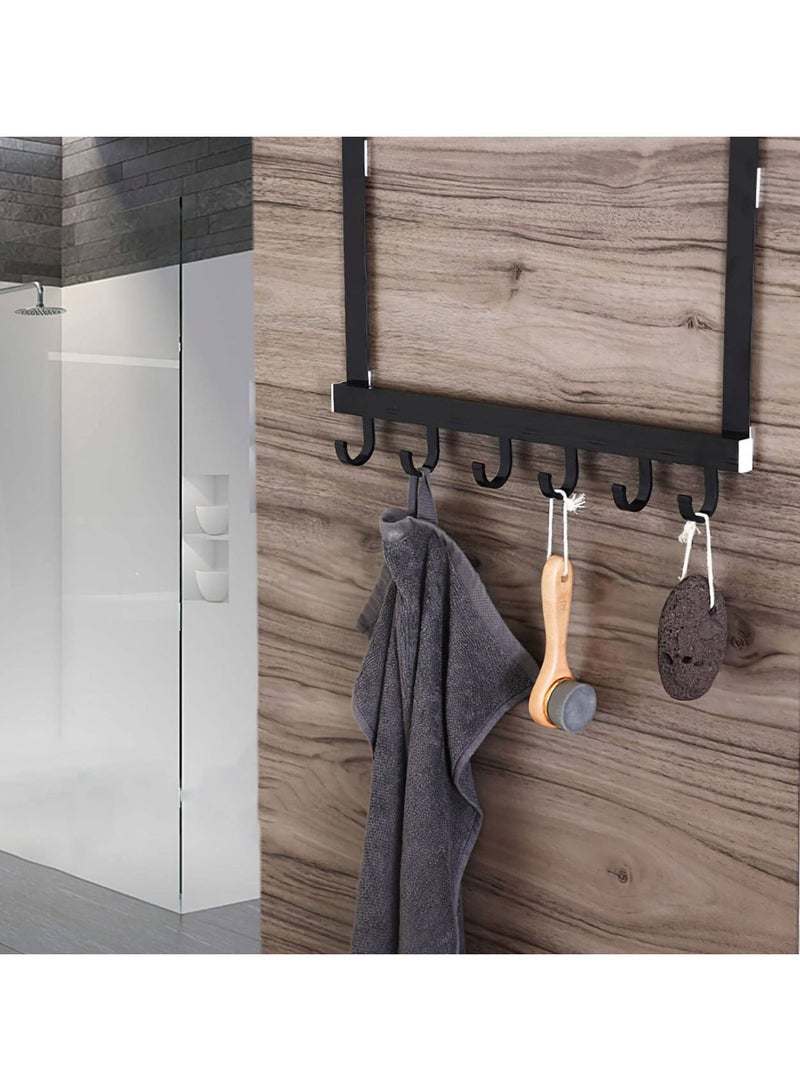 Metal Door Hanging Hooks Aluminum Door Hanger Wall Shelf Clothes Coats Hanger Handbag Hat Towel Rack Keys Ties Holder  - Image 3