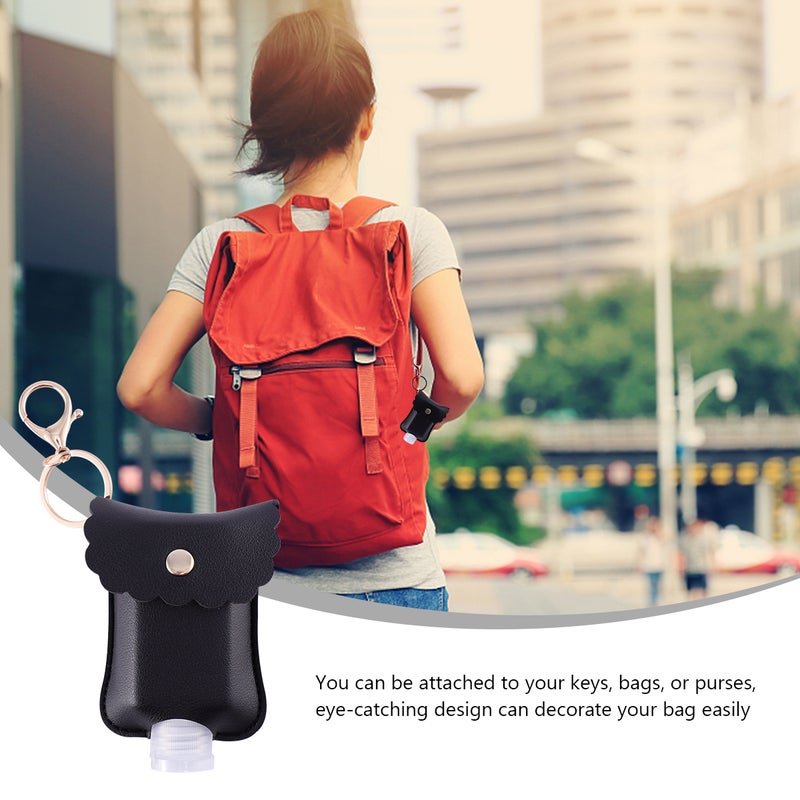 6 Sets Leather Case Hanging Storage Pouch with Key Water Bottle - Image 5