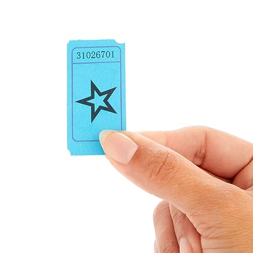 Juvale Raffle Tickets Roll - 2000-Count Blue Vintage Star - Perforated Stub Roll of Tickets for Classroom & Fundraiser Events - Tokens & Raffle Prizes - Image 4