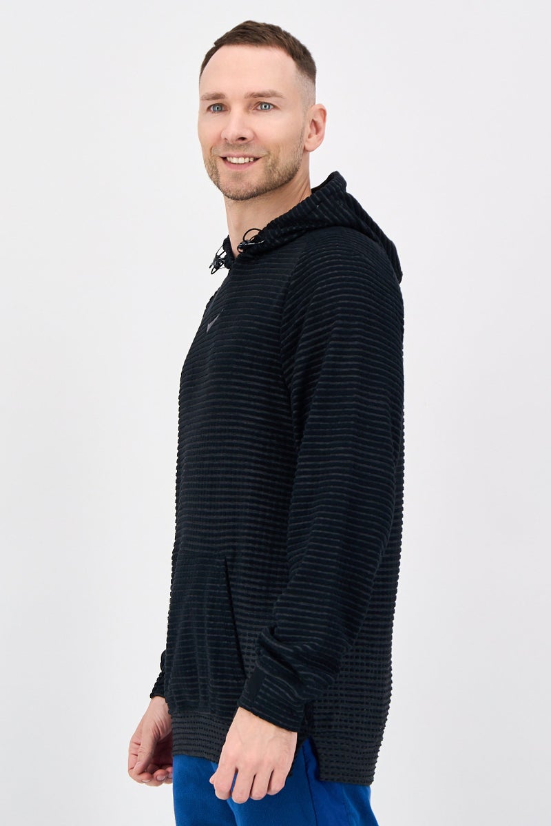 Nike Men Therma Fit Long Sleeve Outdoor Hoodie, Black - Image 2