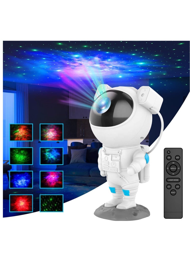 Rabos Star Projector Galaxy Night Light - Astronaut Starry Nebula Ceiling LED Projection Lamp with Timer, Remote Control, Adjustable Head Angle  - Image 5