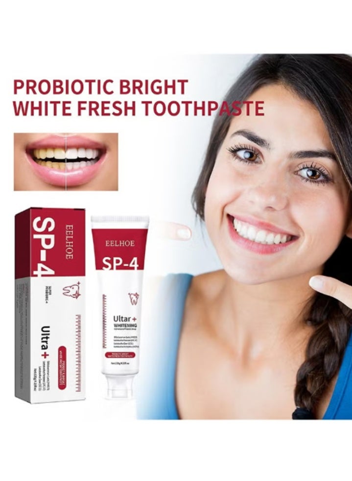 EELHOE New Probiotic Toothpaste Sp-4 Brightening Whitening Toothpaste Protect Gums Fresh Breath Mouth Teeth Cleaning Health Tooth - Image 3