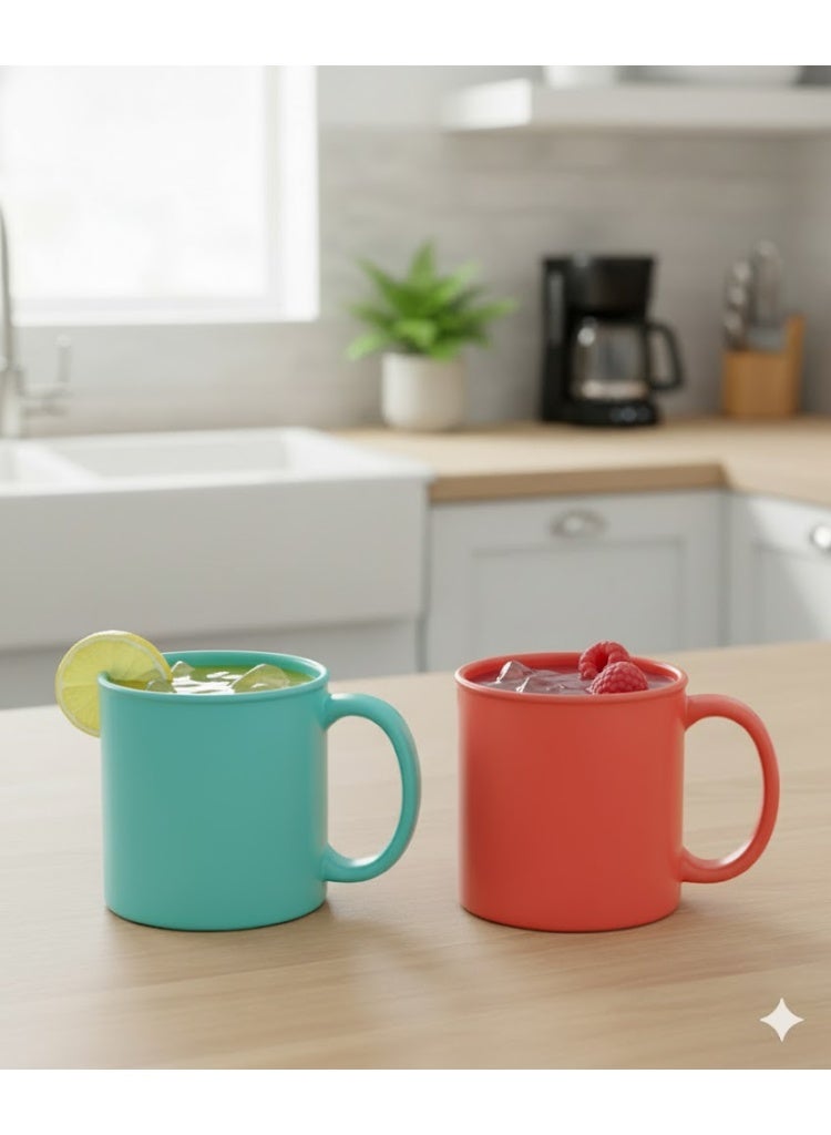 فافيلا مج بلاستيك متعدد الاستخدامات والالوان –مناسب للمشروبات الساخنة والباردة - تصميم عملي وخفيف | كود 1082 - Image 5