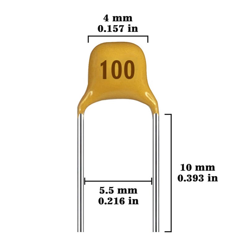 ALLECIN 24 Values Monolithic Ceramic Capacitor Assortment Kit 10pF 20pF 30pF 47pF 56pF 68pF 100pF 220pF 330pF 680pF 1nF 4.7nF 10nF 47nF 100nF 0.15uF 0.22uF 0.33uF 0.47uF 0.68uF 1uF 2.2uF 4.7uF 10uF - Image 2