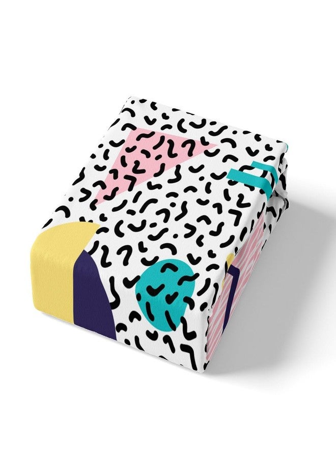 Man Fei Memphis Duvet Cover Set King Size, Vintage Hip Hop Comforter Cover with 2 Pillowcases, Retro 80s or 90s Geometric Fashion Style Bedding Set for Kids Boy Girls Lightweight Bedspread Cover,No Comforter - Image 5