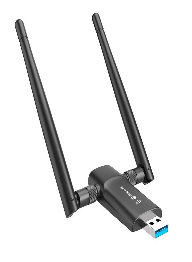 Nineplus USB Adapter for PC - 1200Mbps Dual 5Dbi Antennas 5G/2.4G WiFi Adapter for Desktop PC Laptop Windows11/10/8/8.1/7/Vista/XP, Wireless Adapter for Desktop Computer Network Adapters - Image 1