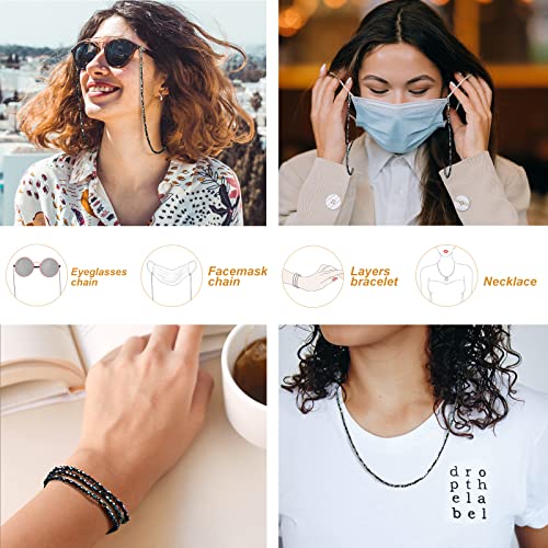 humlbird Mask Chain Glasses Chain Sparkling Mask Lanyard Face Mask Holder Around Neck Eyeglass Chain for Women Stylish - Image 2