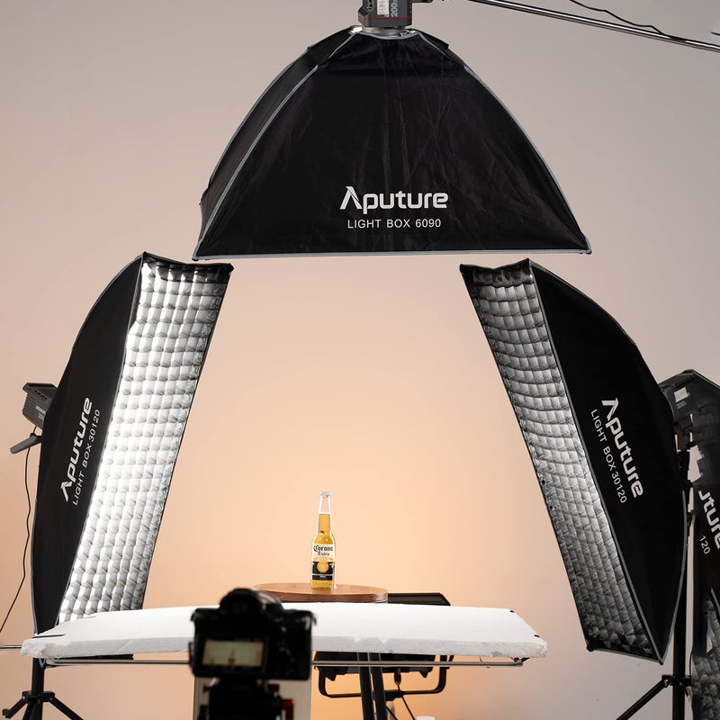 Aputure Aputure Light Box 30120 - Rectangle Softbox with Grid & Bowens Mount for Amaran 60 / 100 / 200 Series, Aputure LS 300 / 600 / 120 Sereis LED Video Light  - Image 2