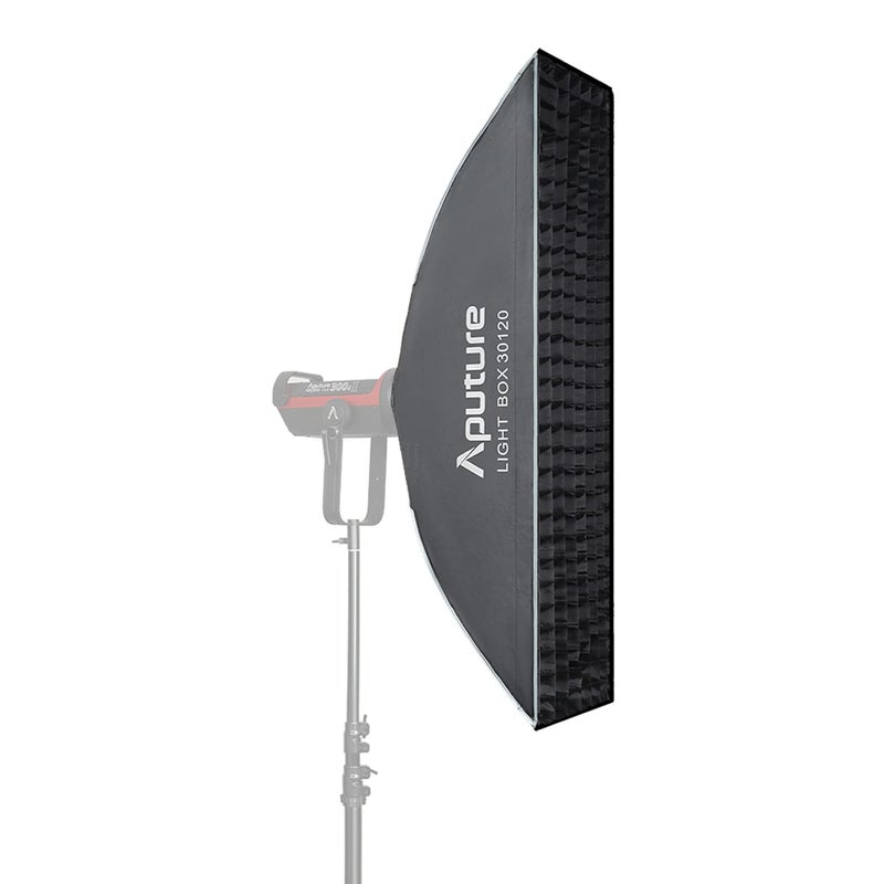 Aputure Aputure Light Box 30120 - Rectangle Softbox with Grid & Bowens Mount for Amaran 60 / 100 / 200 Series, Aputure LS 300 / 600 / 120 Sereis LED Video Light  - Image 1