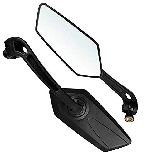 AOWbikes Fancy Small 5 Edge Rear View Mirror for Bajaj Avenger Cruise 220 (Pack of 2) - Image 2